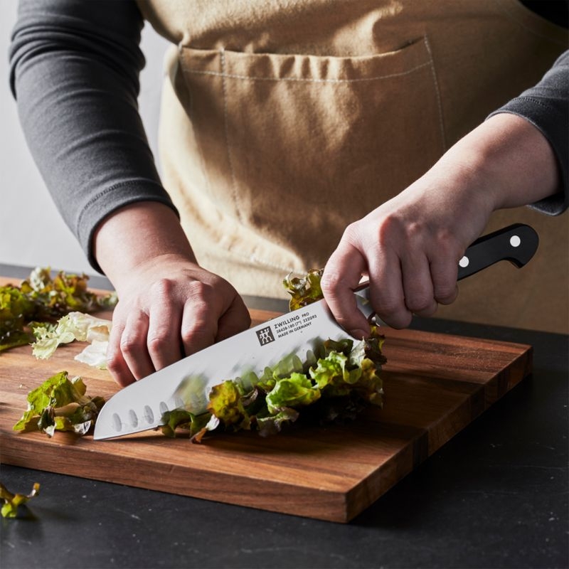 ZWILLING ® Pro 7'' Hollow Edge Santoku Knife - Image 1