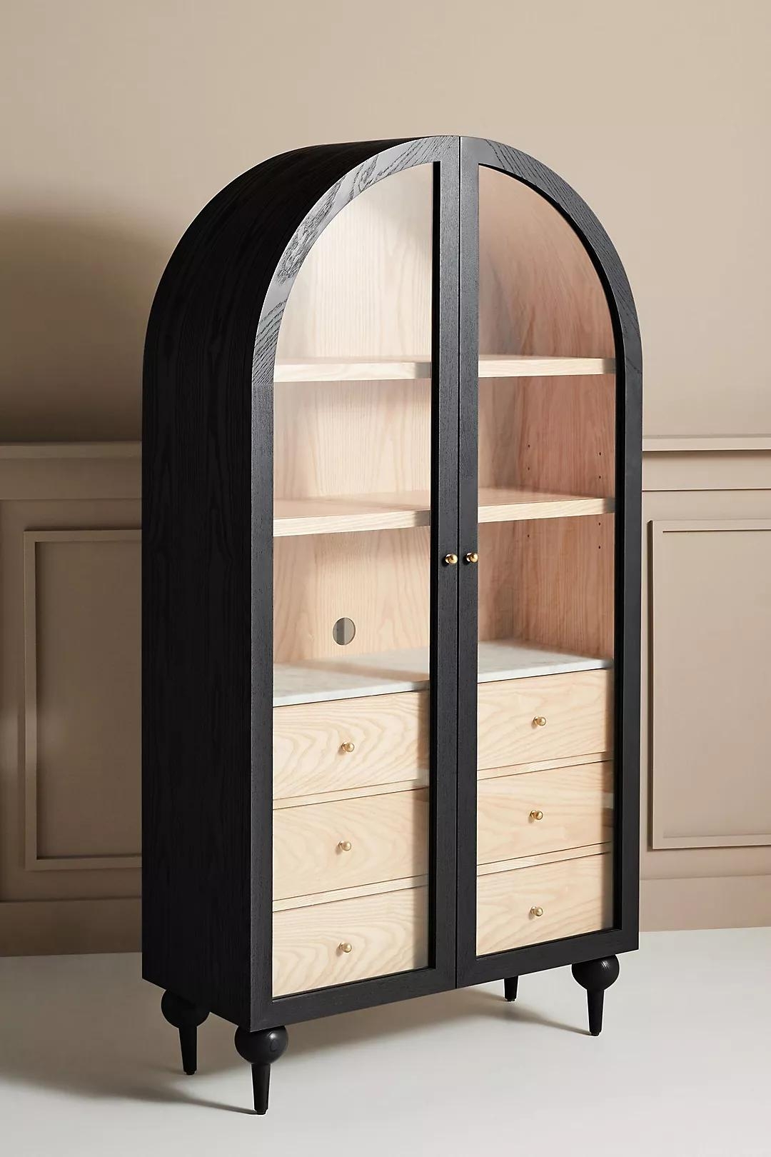 Fern Storage Cabinet, Black - Image 1