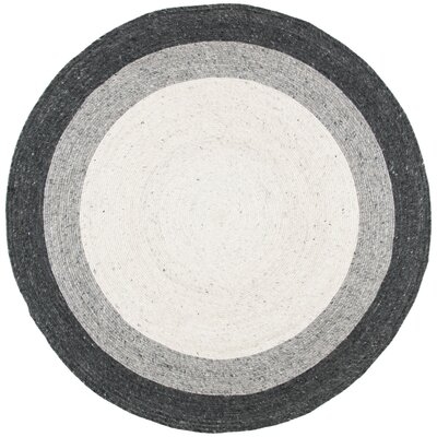 Twedt Geometric Handmade Flatweave Wool/Cotton Gray/Ivory Area Rug - Image 0