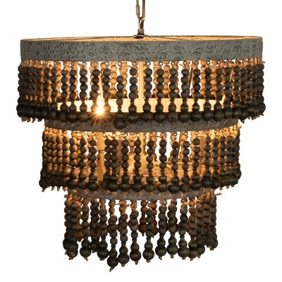 Andreas 3 - Light Unique Chandelier with Wood Accents - Image 0