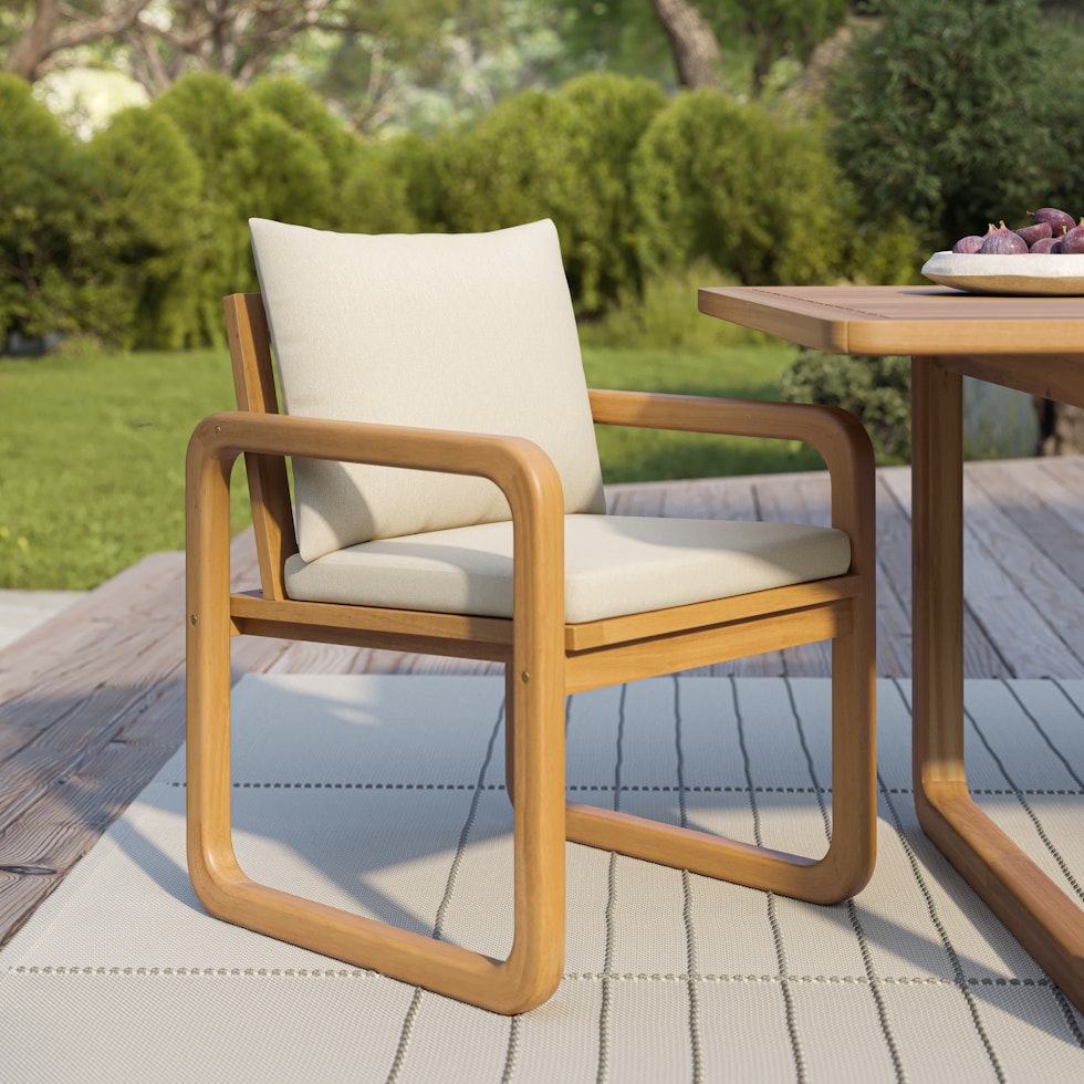 Laholm Outdoor Dining Chair - Dravite Ivory - Image 0