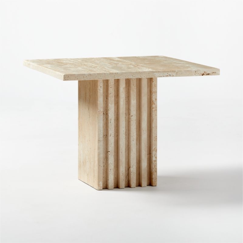 Carve Travertine Small Cocktail Table - Image 9