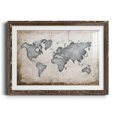 Industrial Map - Picture Frame Graphic Art Print on Paper - Image 0