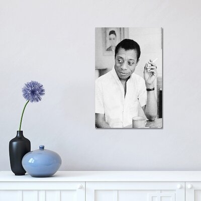 James Baldwin (1924-1987) - Wrapped Canvas Photograph Print - Image 0