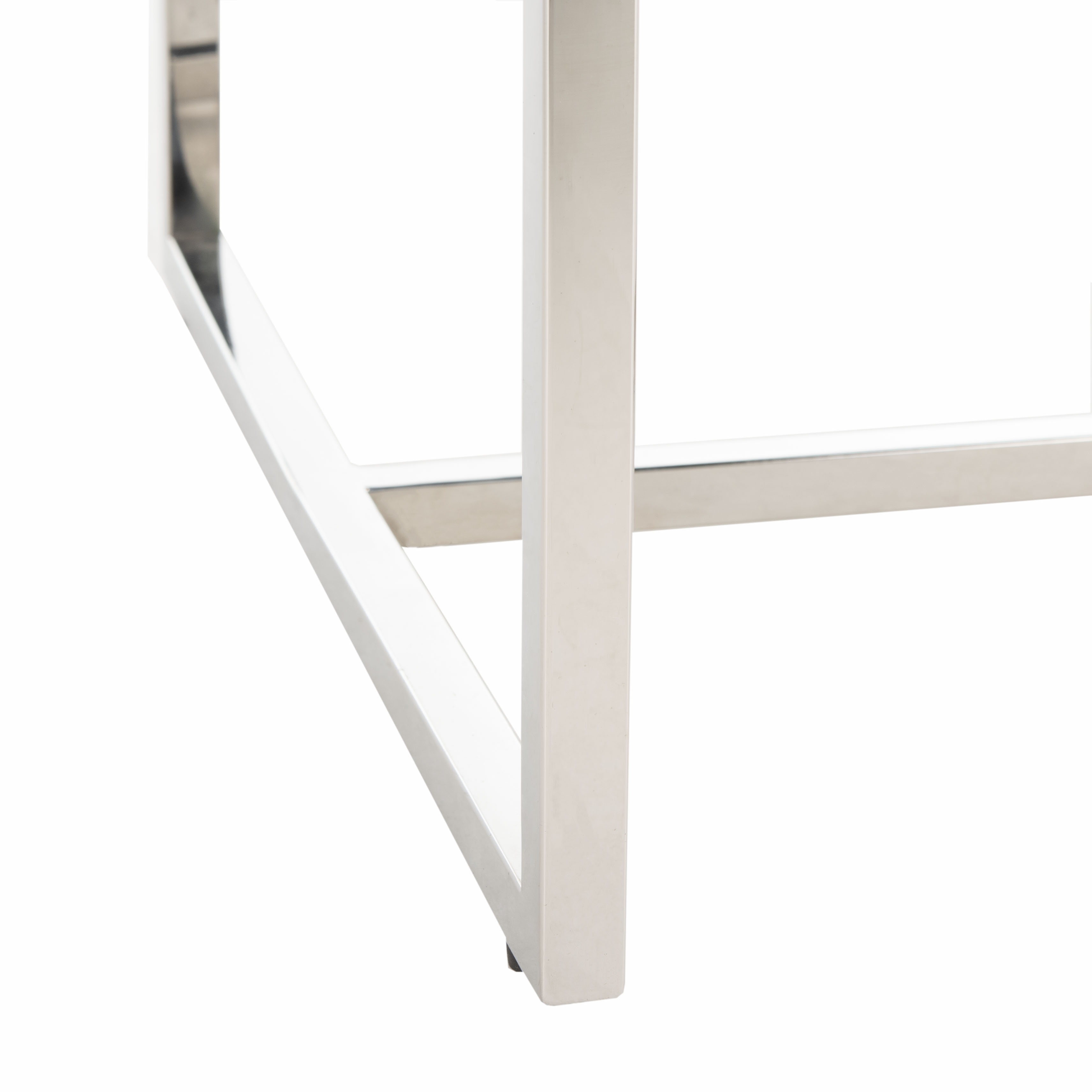 Lombardi Chrome Side Chair - Grey / White - Arlo Home - Image 6