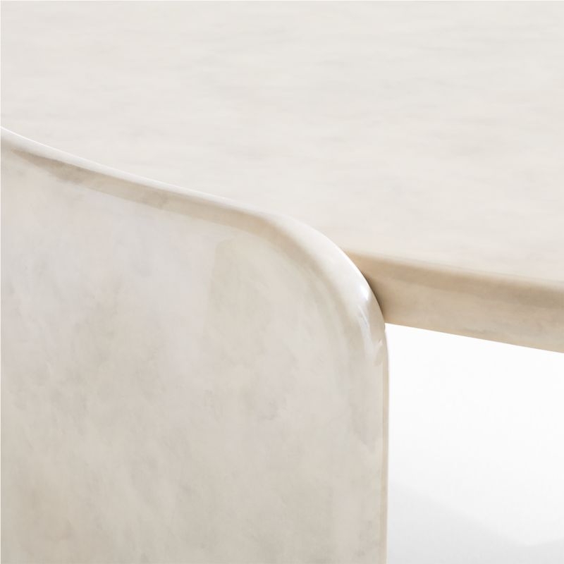 Sand Dune 50.5" Round High Gloss Coffee Table by Brigette Romanek - Image 7