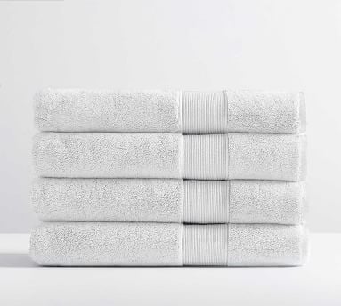 Classic Organic Bath Towels, Gray Mist, Set of 4 - Image 2
