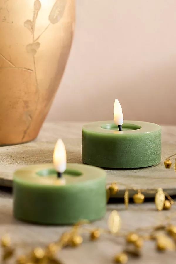 Flameless Wax Tea Lights, Set of 2 - Image 0