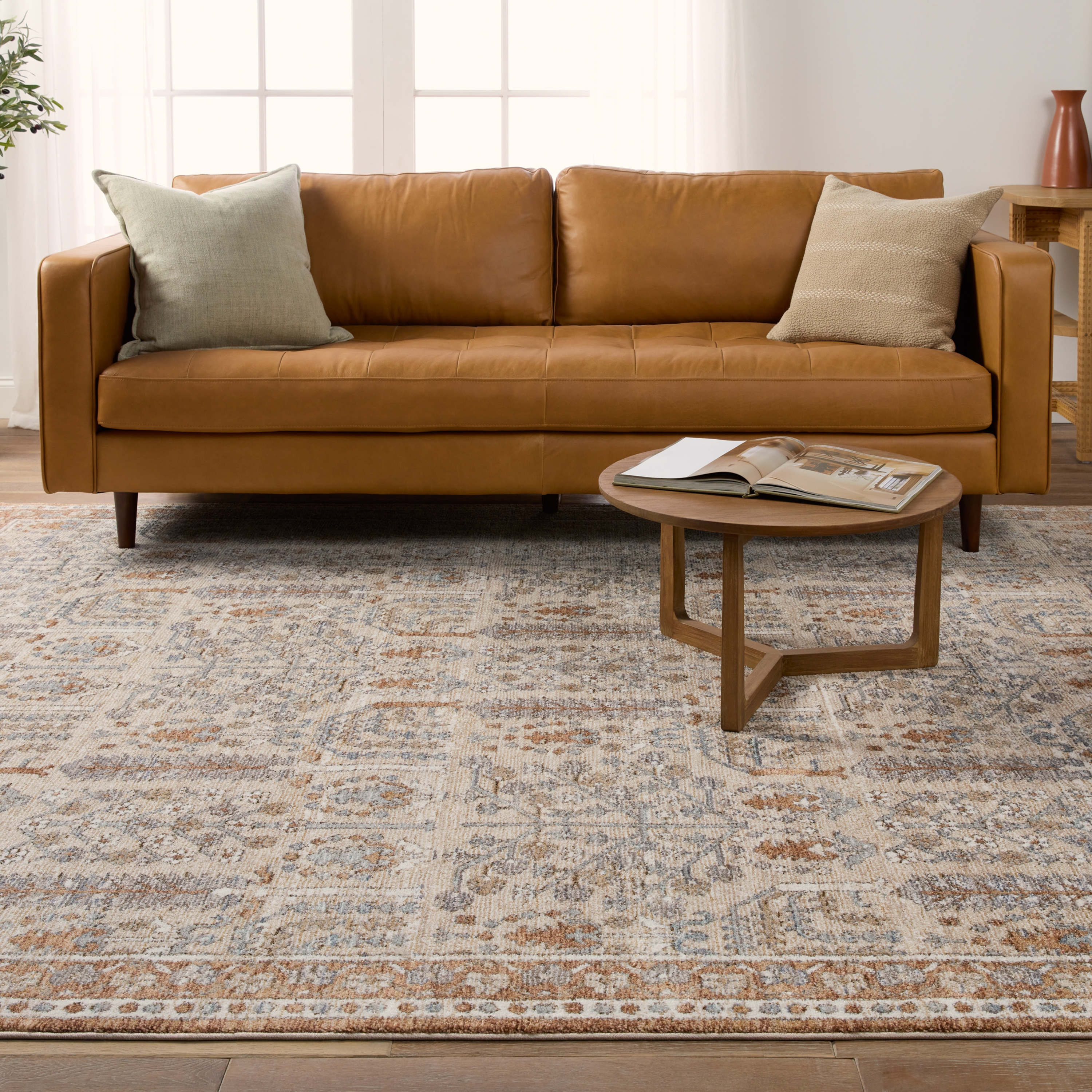 Regard Floral Slate/ Bronze Area Rug (8'X10') - Image 5