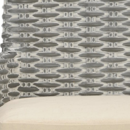 Cabana Rattan Arm Chair - Grey/Beige - Safavieh - Image 3
