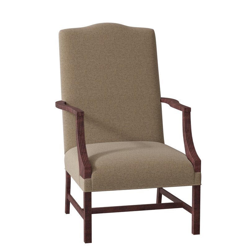 Fairfield Chair Essex Armchair Body Fabric: 3158 Bamboo, Leg Color: Charcoal - Image 0