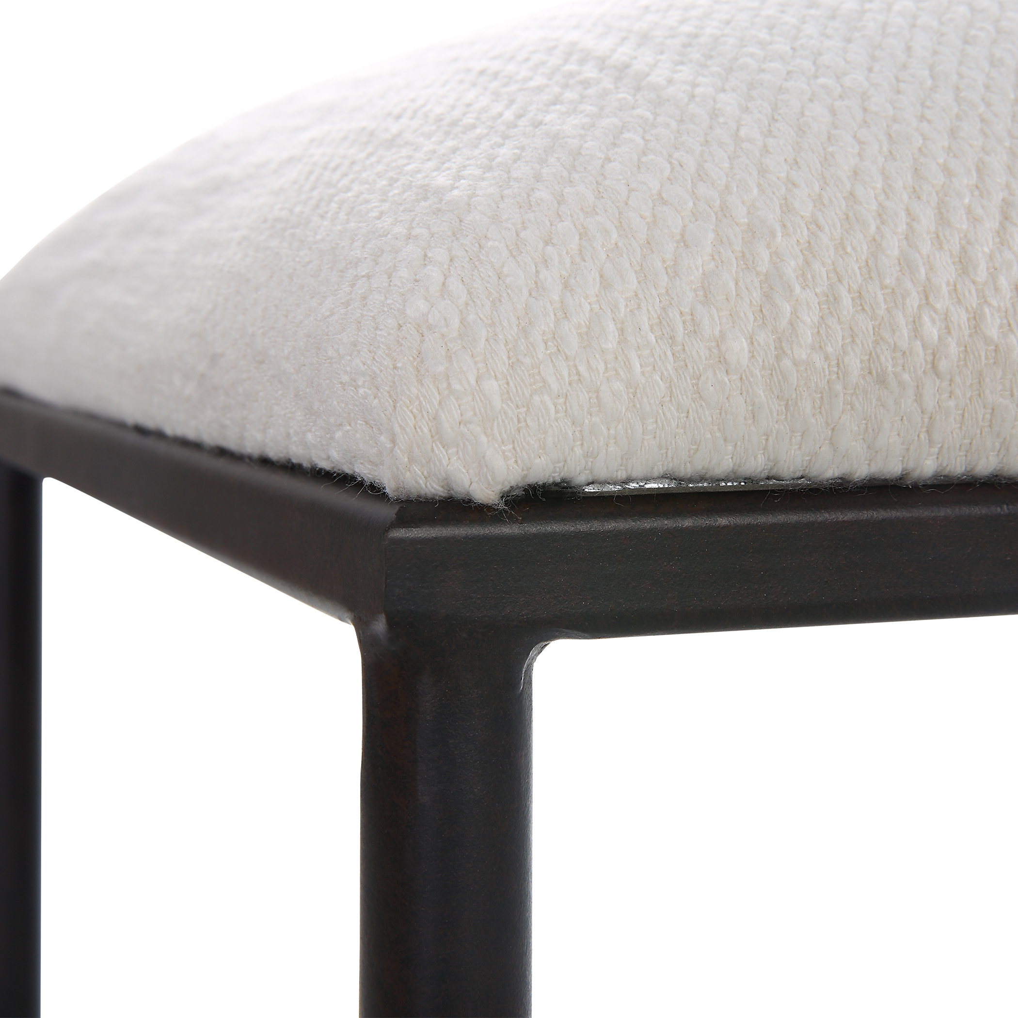 Avenham Small Black Framed Bench - Image 3
