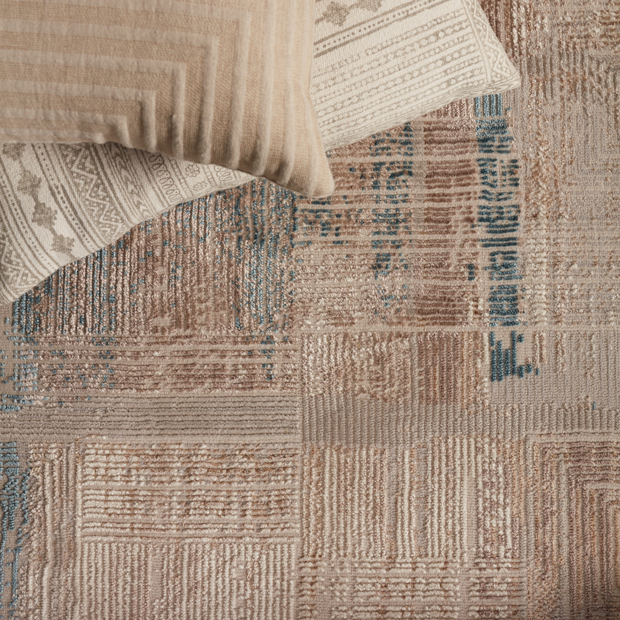 Vibe by Halvard Abstract Ivory/ Blue Area Rug (8'X10') - Image 7