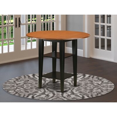 Aggappera Drop Leaf Solid Wood Dining Table - Image 0
