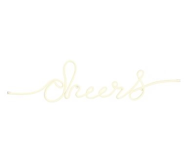 Lit Cheers Sign Wall Art, Small, 29.75"W - Image 4