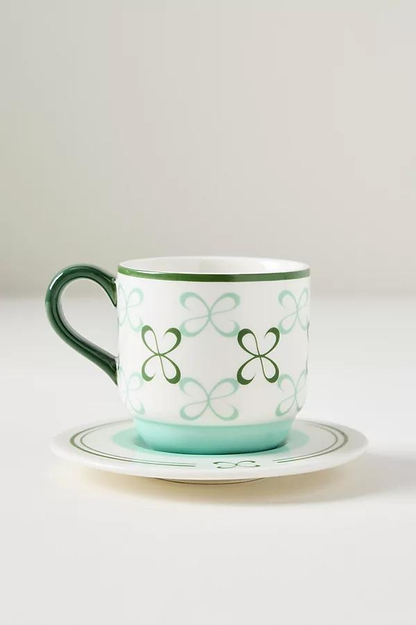 Stoneware Espresso Cup & Saucer - Image 0