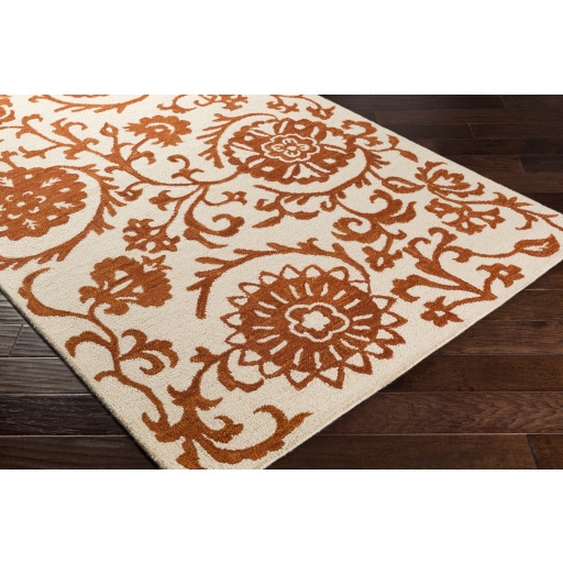 Rhodes Red Indoor 9' x 13' Handmade Rug - Image 1