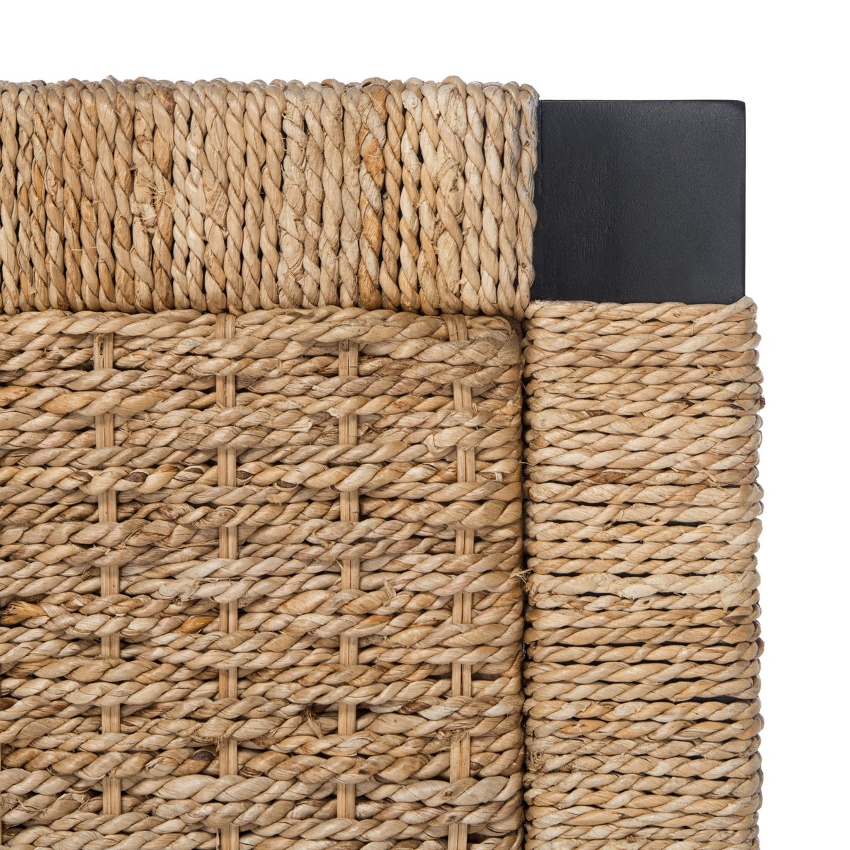 Galen Woven Banana Stem Bed - Natural/Black - Image 2
