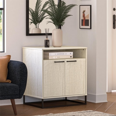 Kelly 2 Door Accent Cabinet, Ivory Oak - Image 0