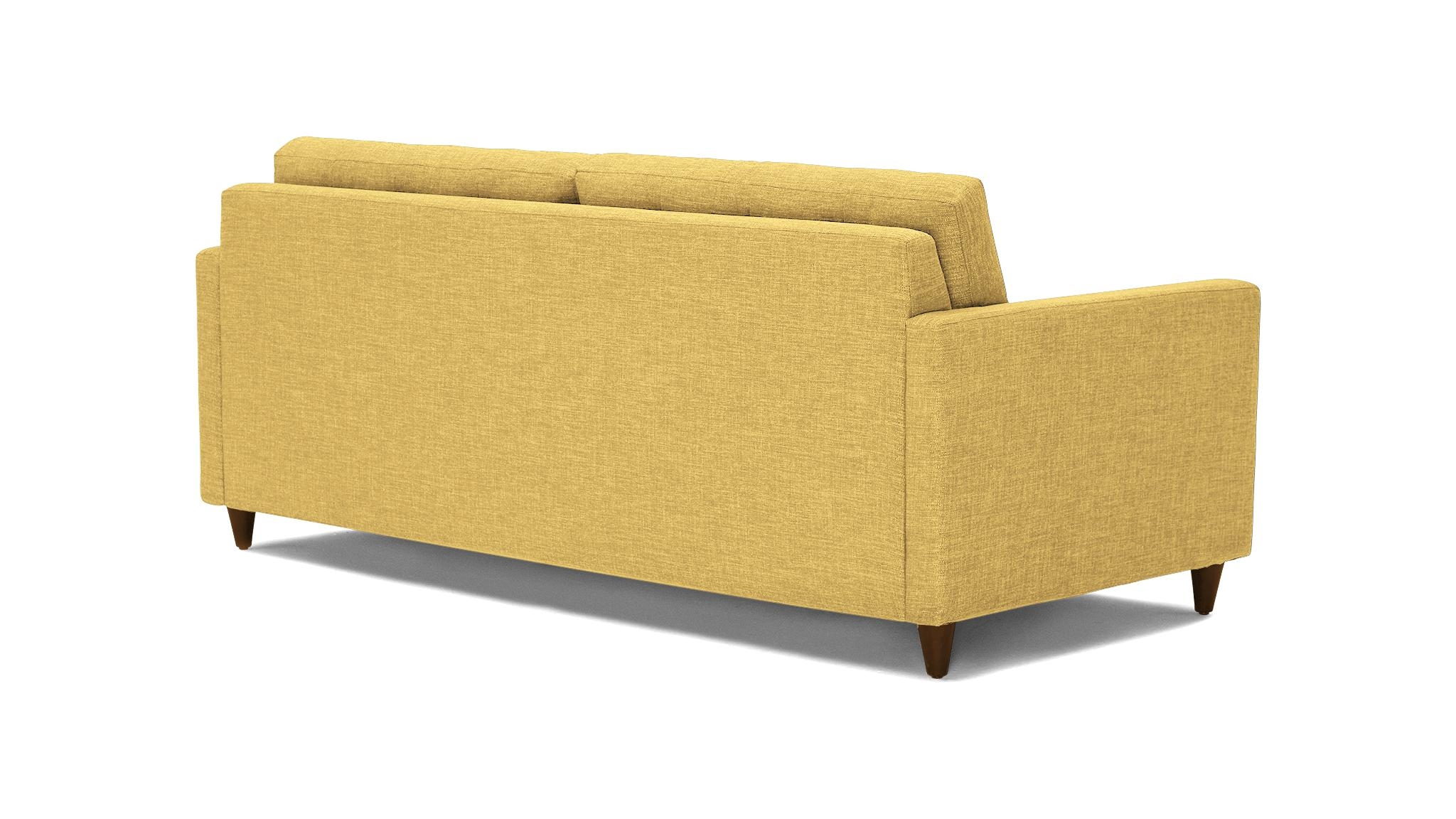 Yellow Eliot Mid Century Modern Sleeper Sofa - Bentley Daisey - Mocha - Standard Foam - Image 3