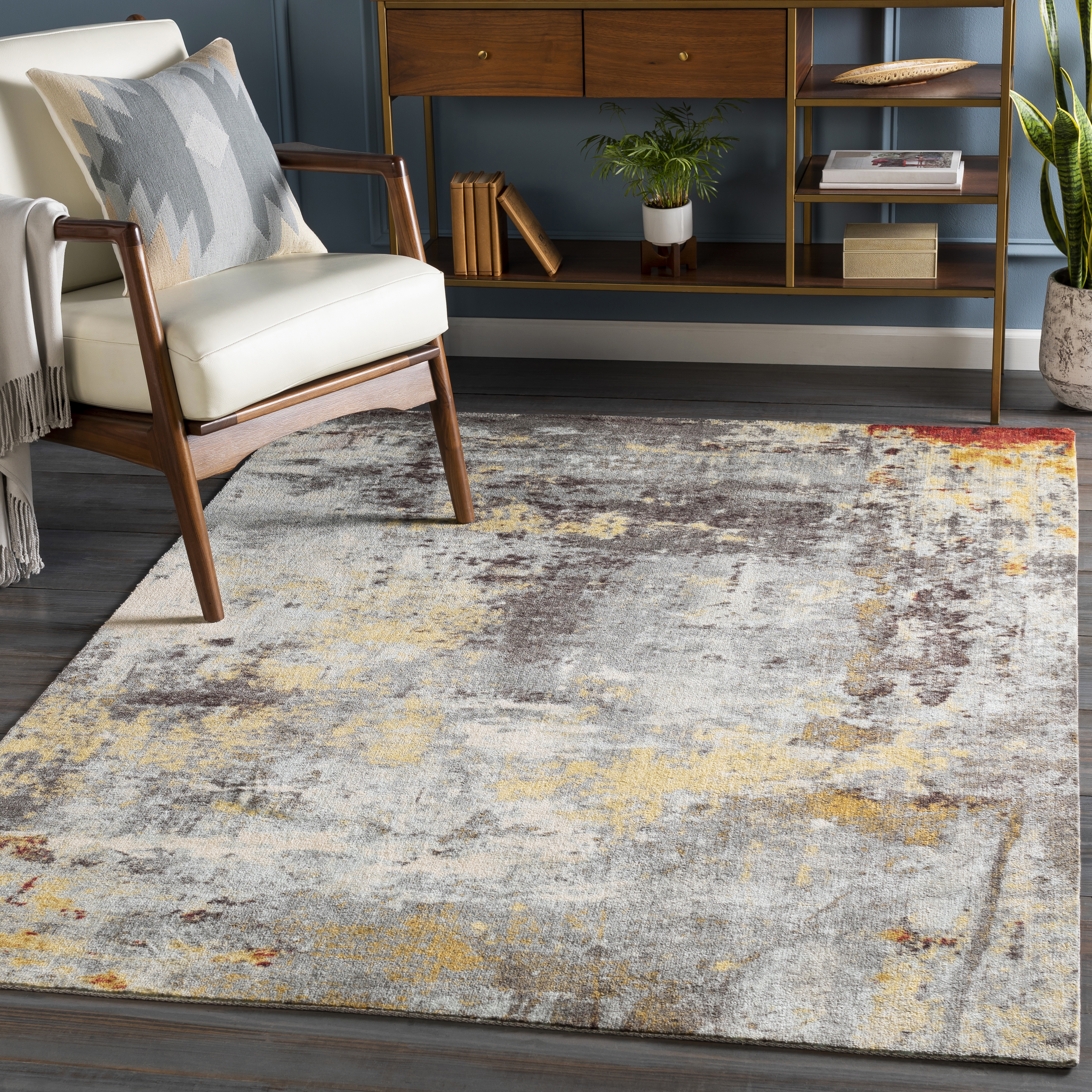 Felicity Beige Indoor 8' x 10' Machine Woven Rug - Image 1