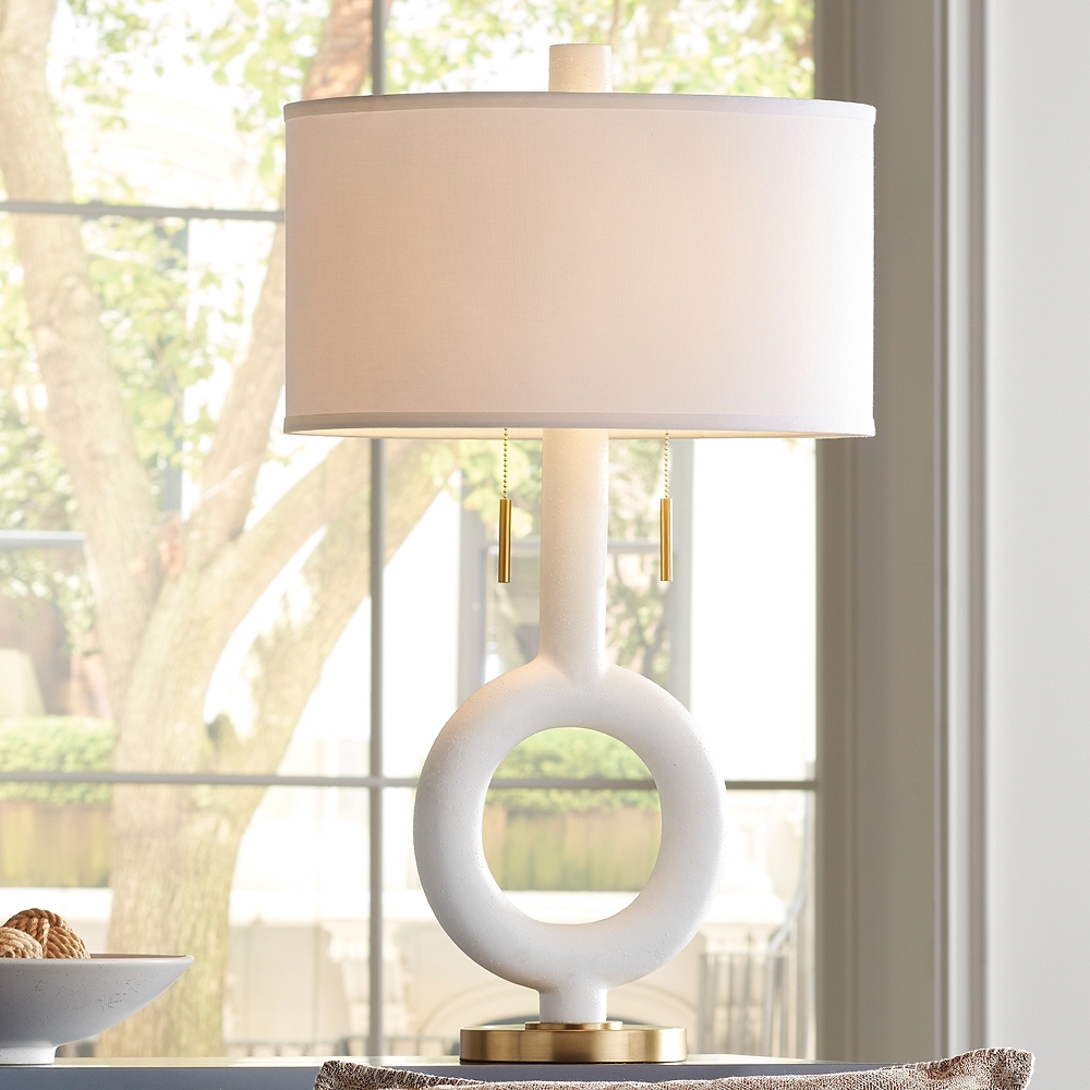 Possini Euro Athena 30 3/4" High Open Circle Modern Table Lamp - Image 0
