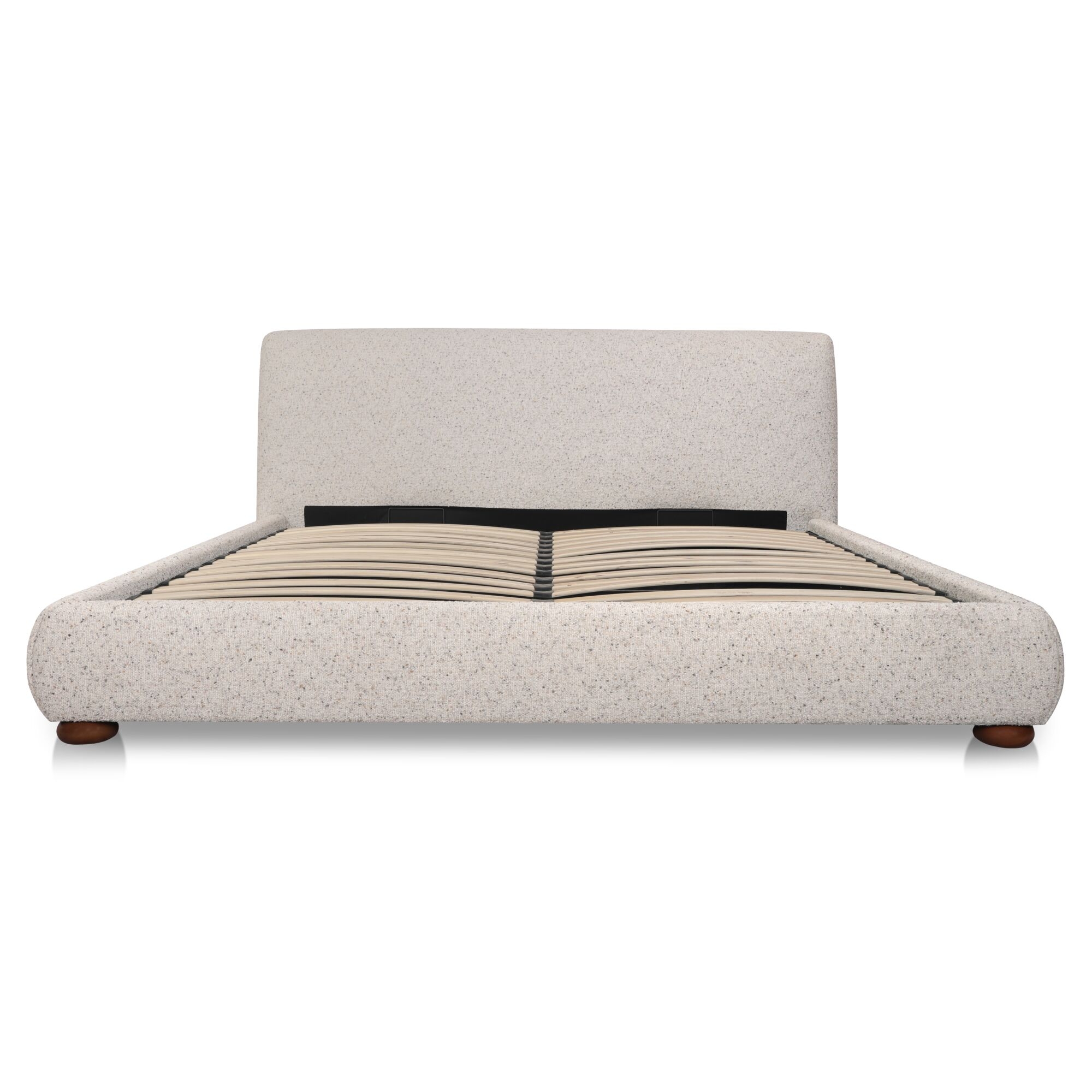 Beau King Storage Bed Speckled Light Grey - Image 3