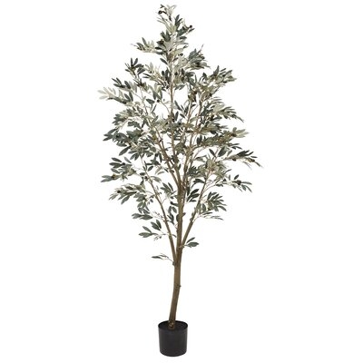 84'' Artificial Olive Tree in Pot - Image 0