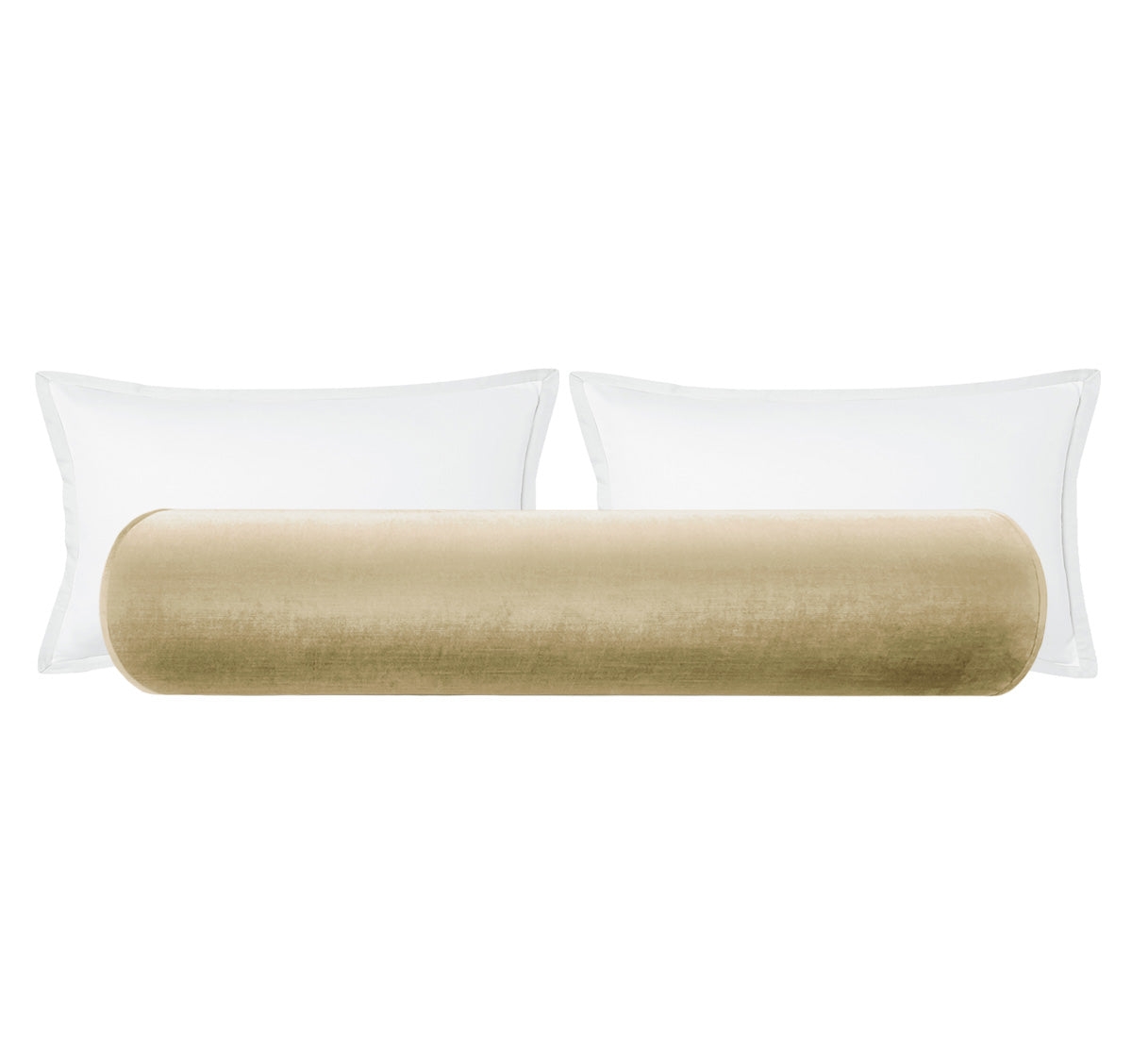 THE BOLSTER :: FAUX SILK VELVET // CHAMPAGNE - BY THE YARD - Image 0