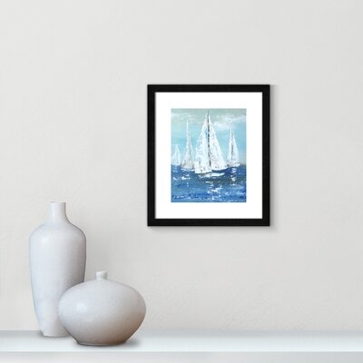 White Sails - Floater Frame Canvas - Image 0