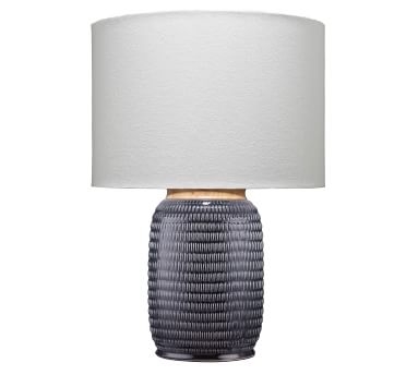 Juna Ceramic Table Lamp, Navy - Image 2
