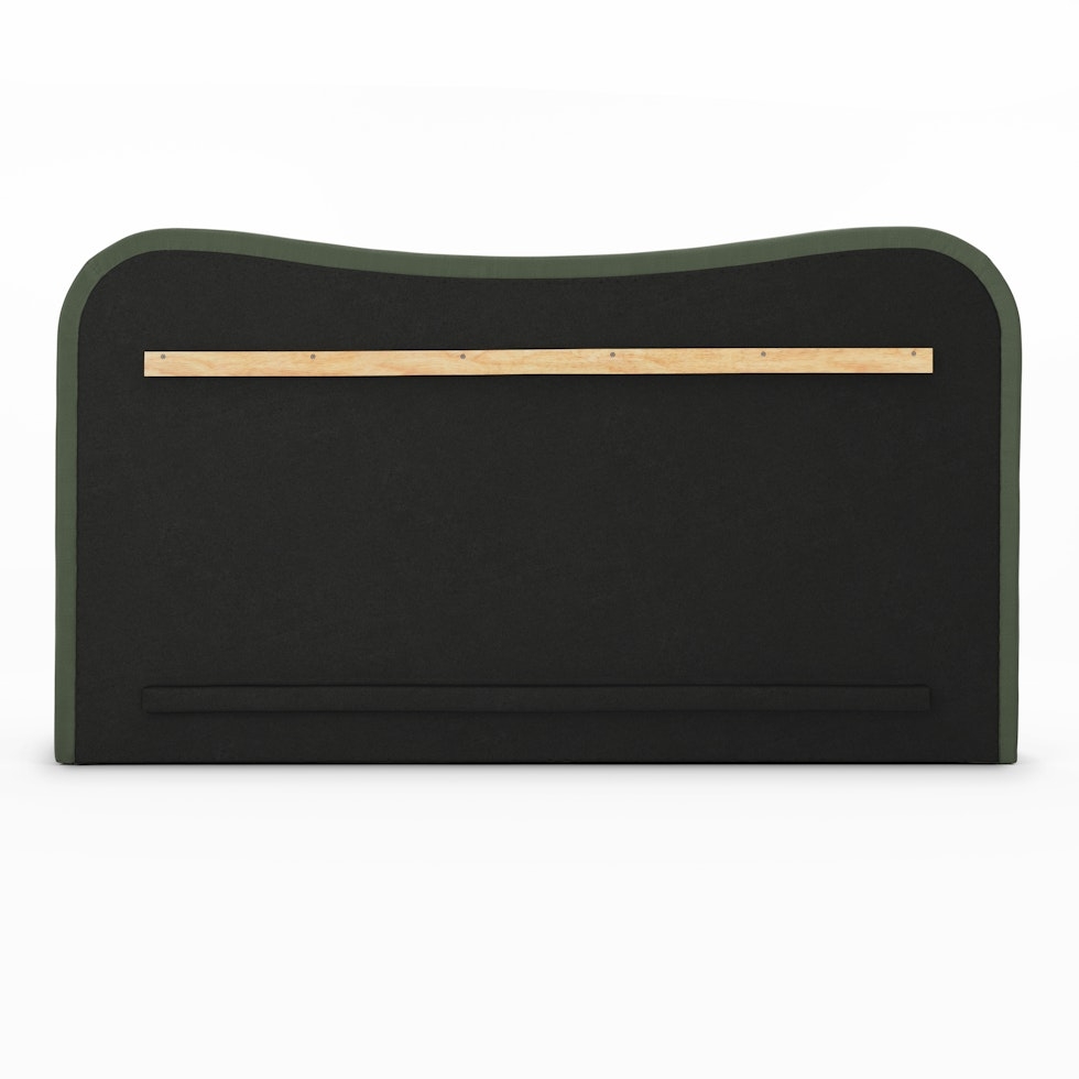 Makoa King Velvet Headboard - Plush Pacific Green - Image 2