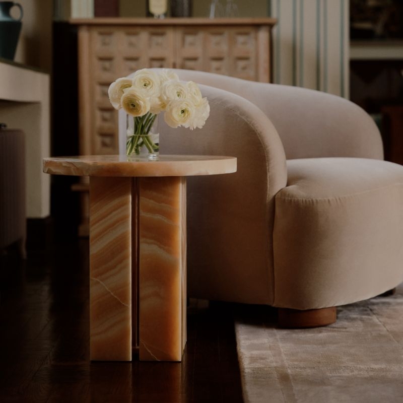 Le Marché Taupe Accent Chair by Athena Calderone - Image 1