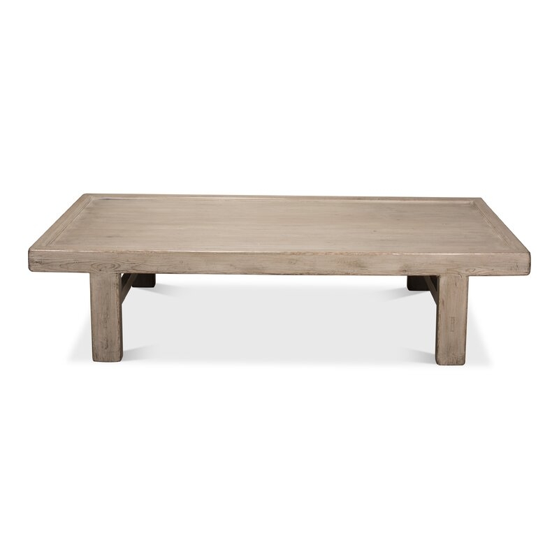 Sarreid Ltd Large Wood Panel Coffee Table - Image 0