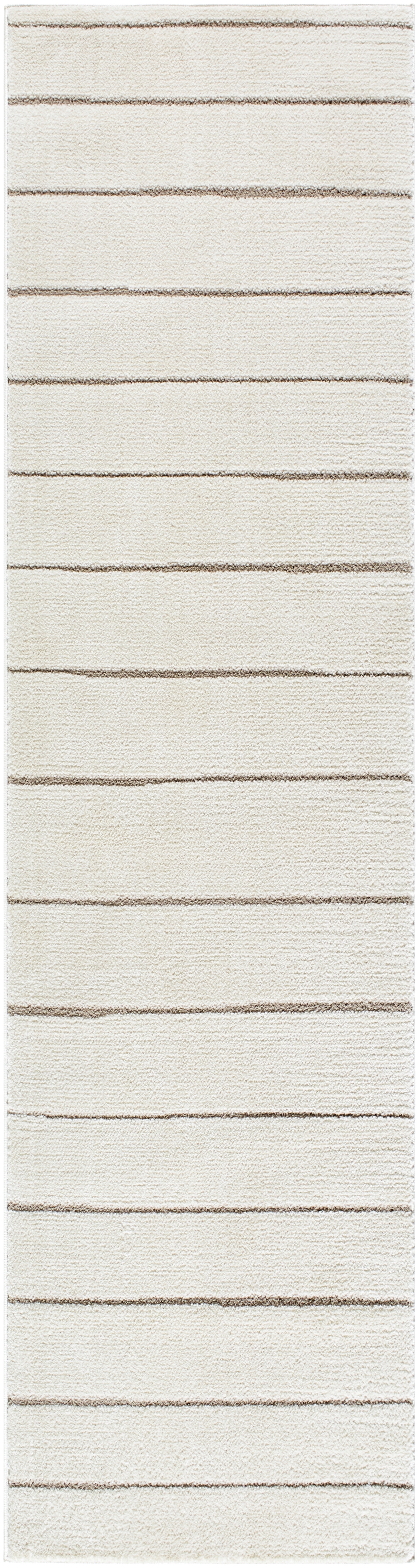 Cascade White Indoor 2'7" x 7'3" Machine Woven Rug - Image 0
