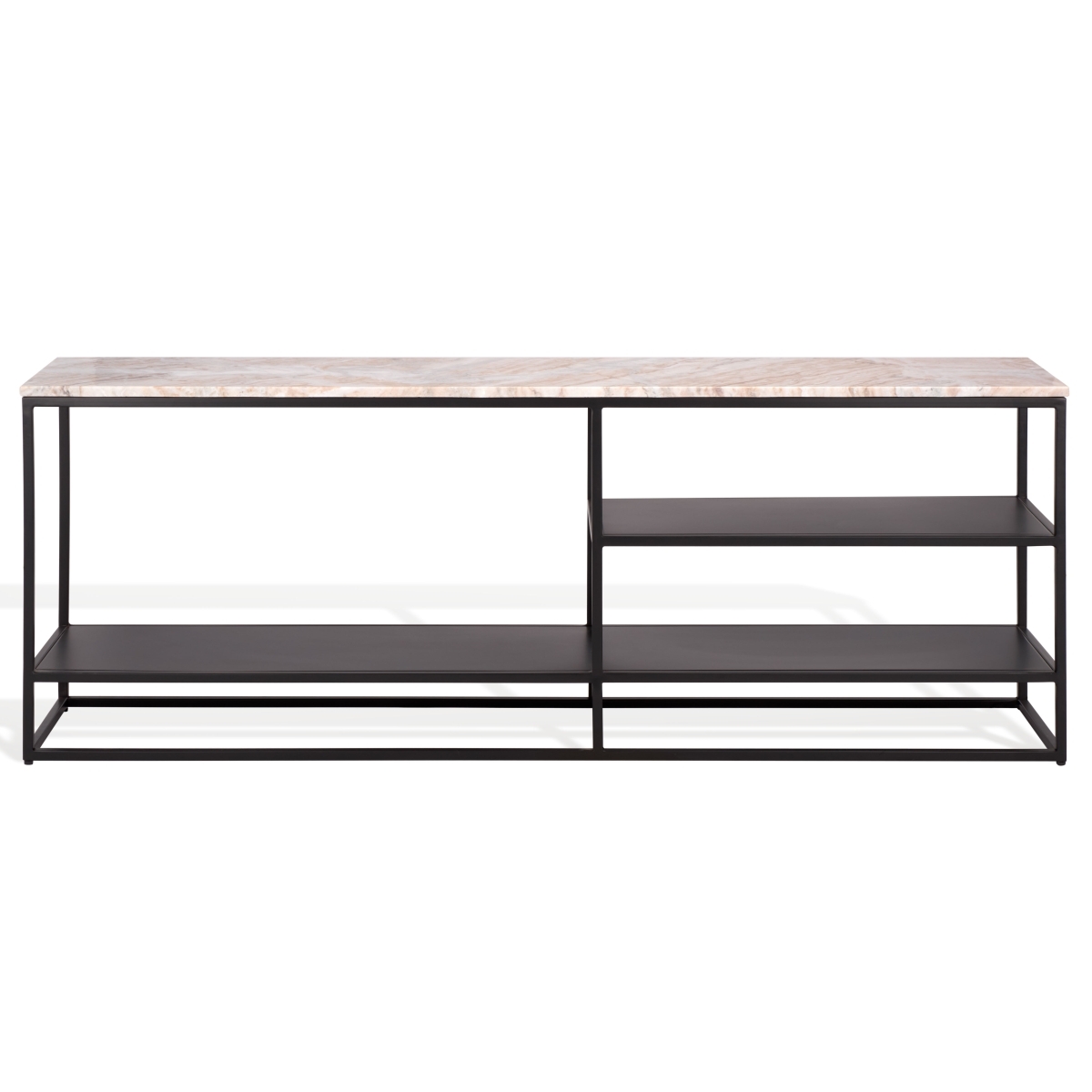 Macklyn Marble Console Table - Light Brown / Black - Image 7