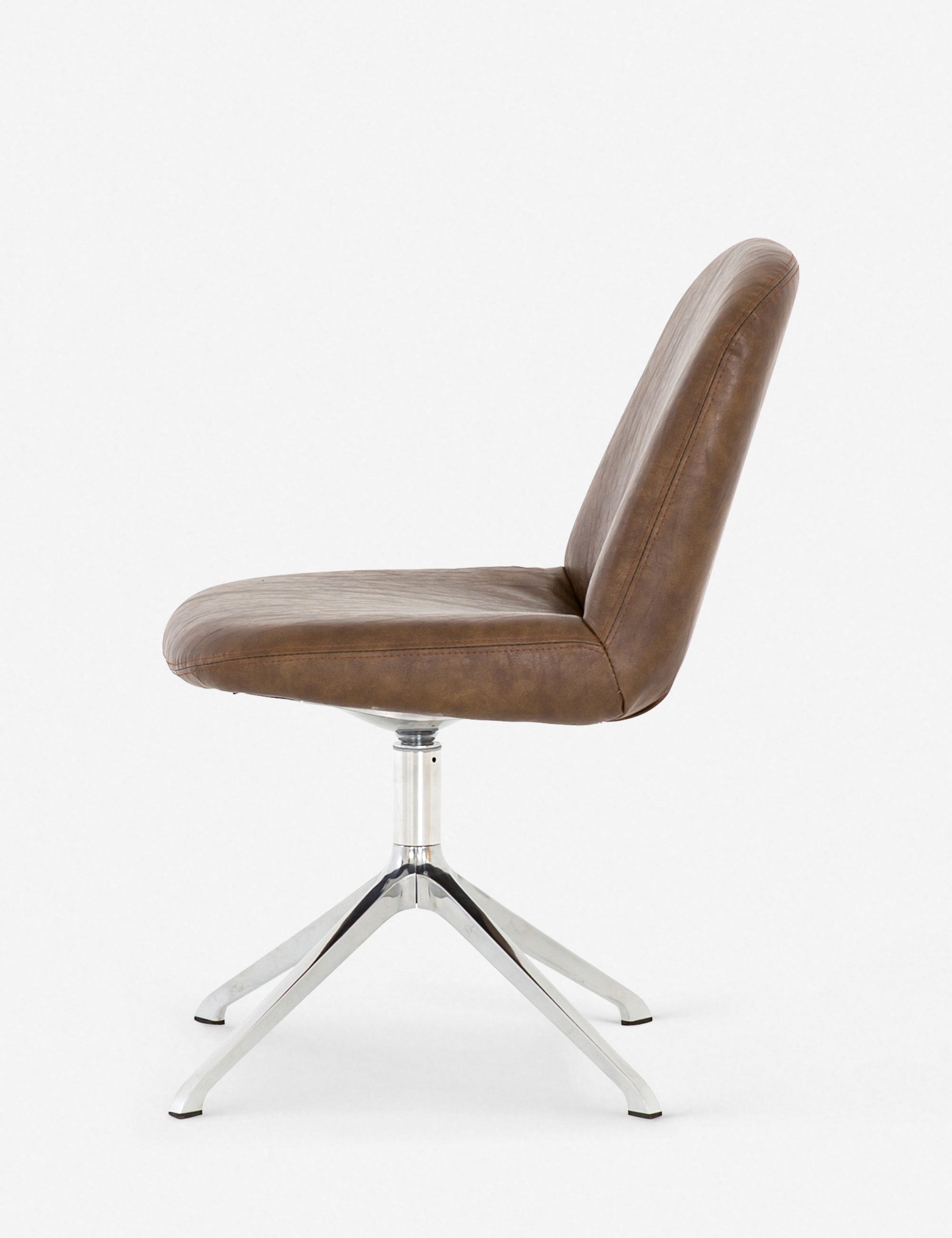 Aysel Desk Chair, Distressed Brown - Image 5