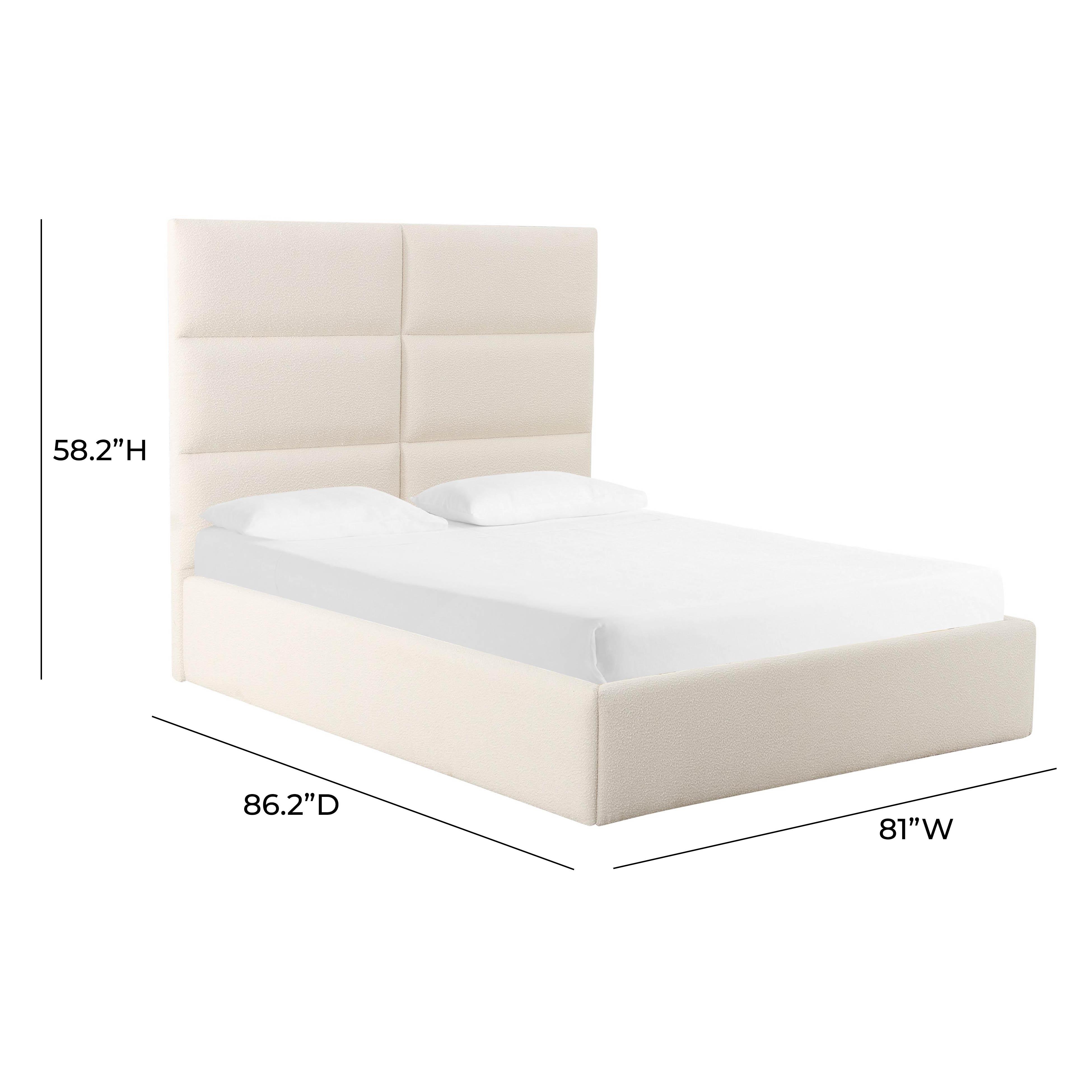 Eliana Cream Boucle King Bed - Image 2