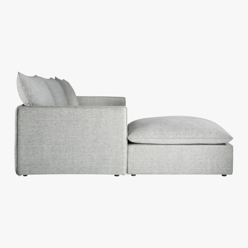 Lumin Grey Linen 4-Piece Sectional Sofa - Image 5