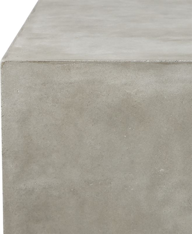 Matter Grey Cement Rectangle Coffee Table - Image 3