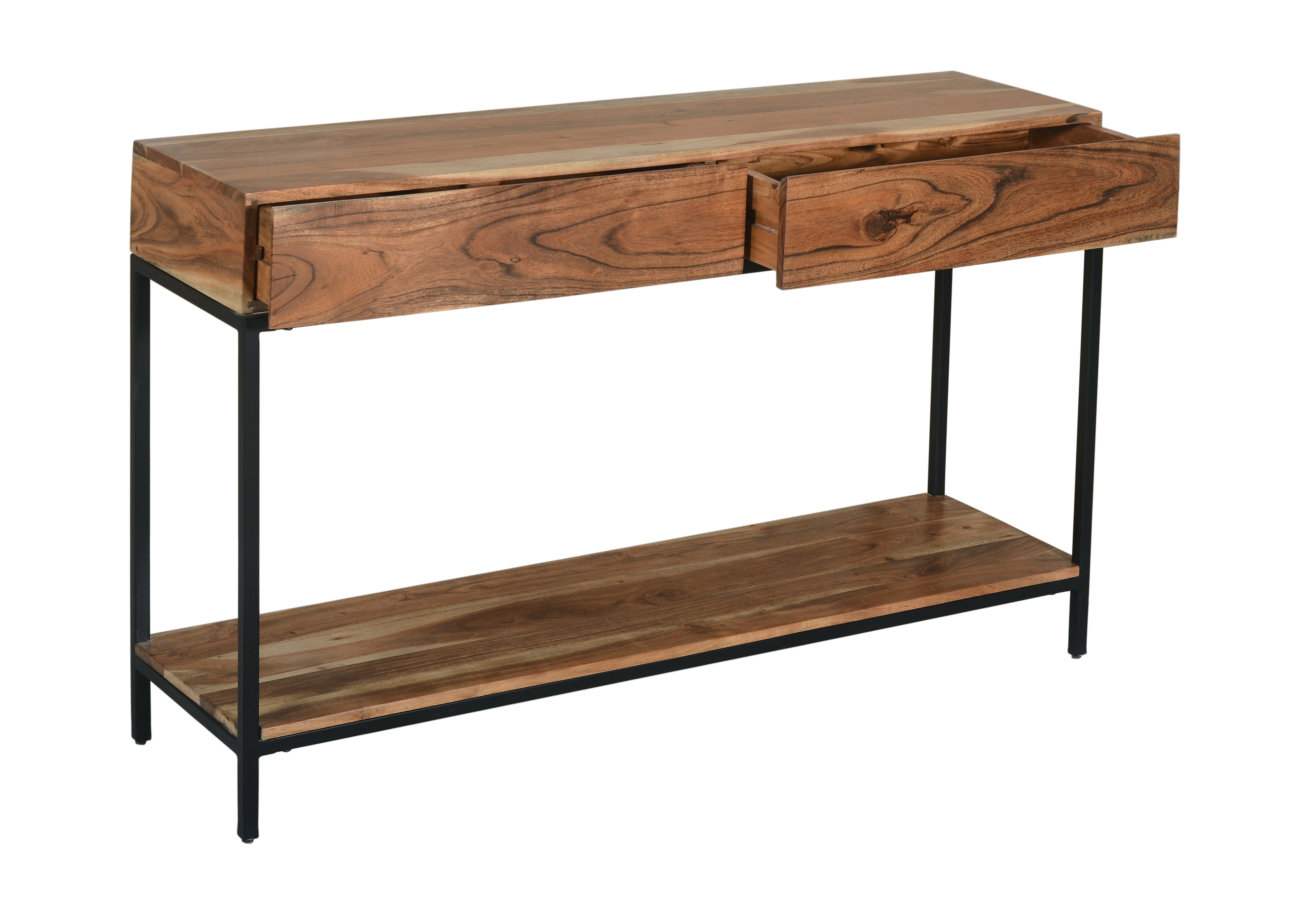 Springdale Two Drawer Console Table, Natural Finish - Image 2