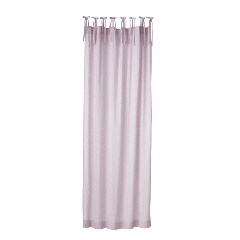 63" Sheer Dobby Lilac Curtain Panel - Image 4
