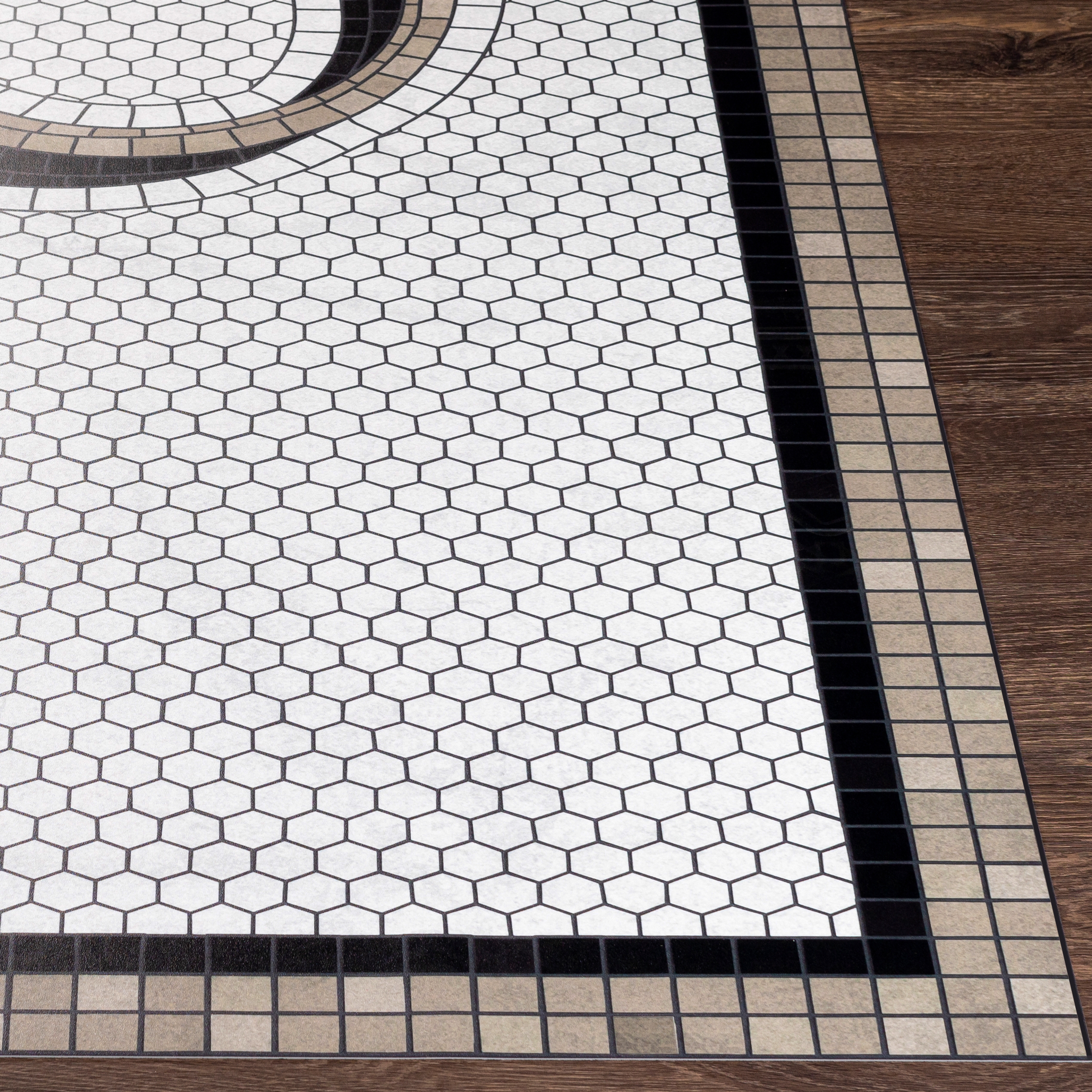 Vinilo White Indoor 2' x 3' Machine Woven Rug - Image 2