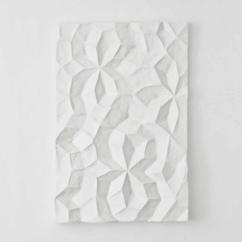 Paper Mache Geo Panel Wall Art, Panel I - Image 0