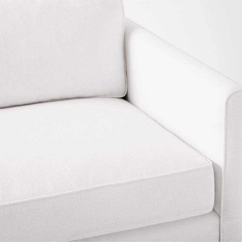 Malea White Performance Fabric Left-Arm Chair - Image 6
