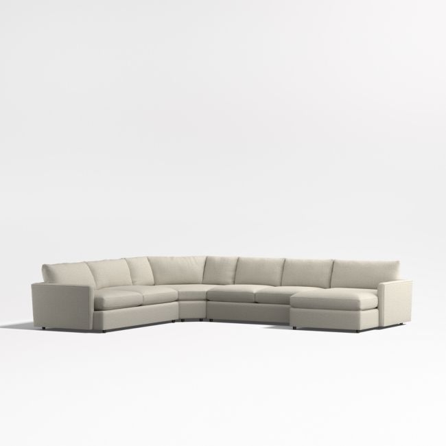 Lounge Deep 4-Piece Wedge Sectional with Chaise Lounge - Image 0