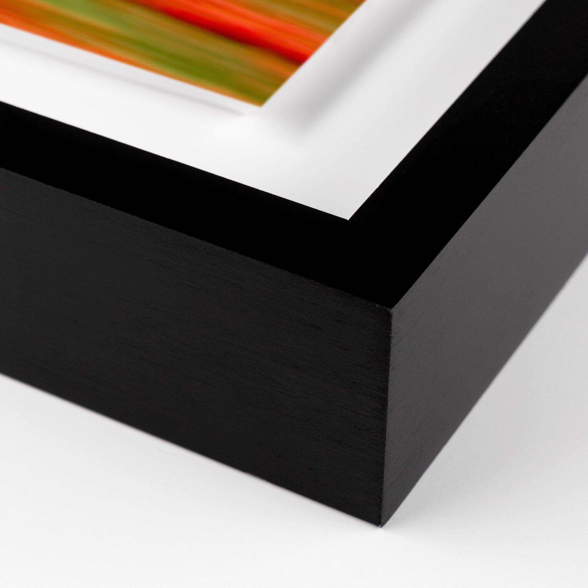 Blurred Flowers II by Geoffrey Baris - Black 1.5 Maple - Image 1