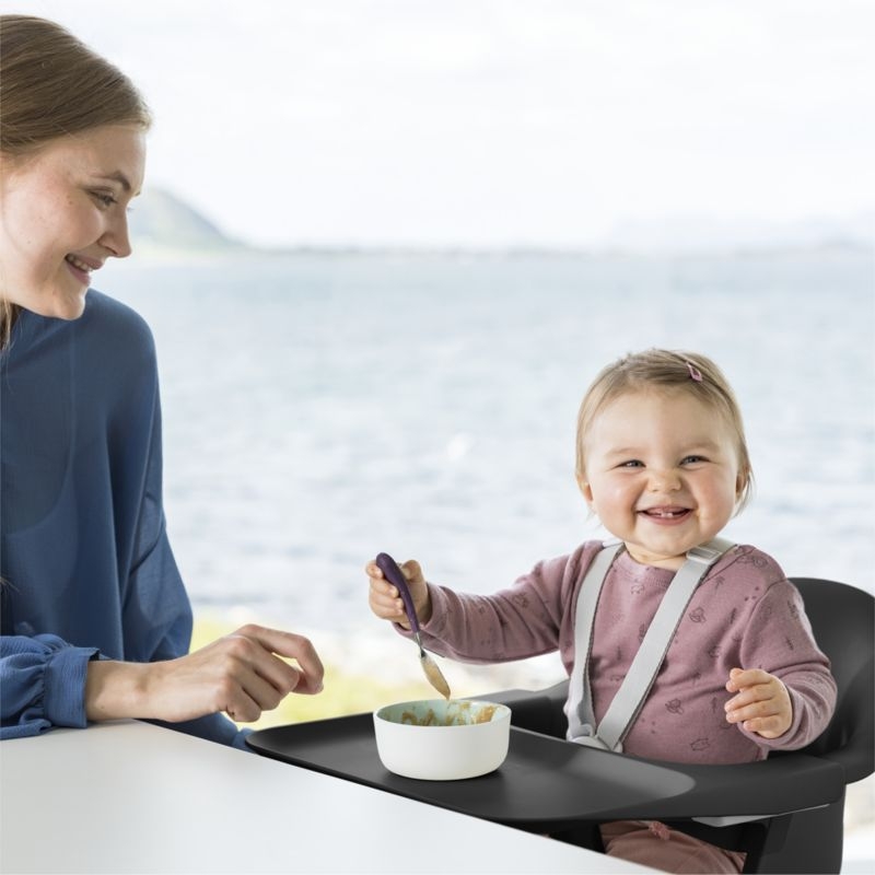 Stokke Clikk Black/Natural Baby High Chair with Adjustable Footrest - Image 2