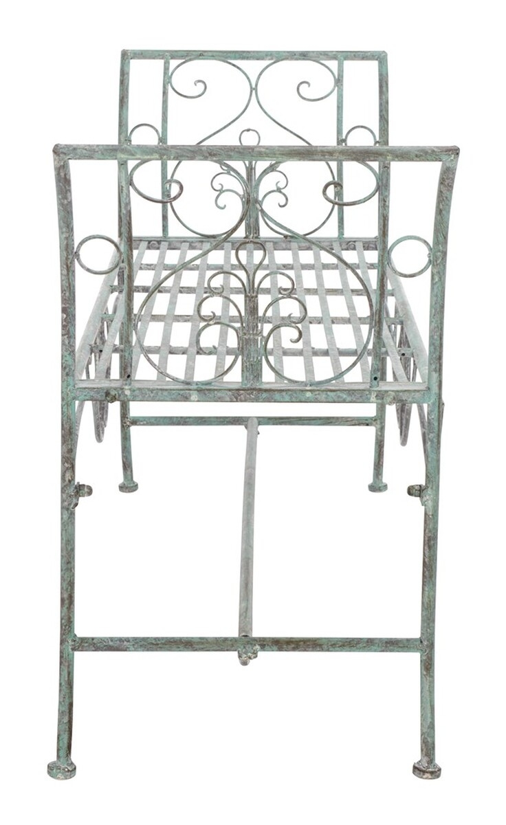 Adina Bench - Antique Dark Green - Safavieh - Image 5