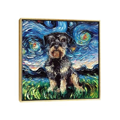 Schnoodle Night by Aja Trier - Painting Print - Image 0